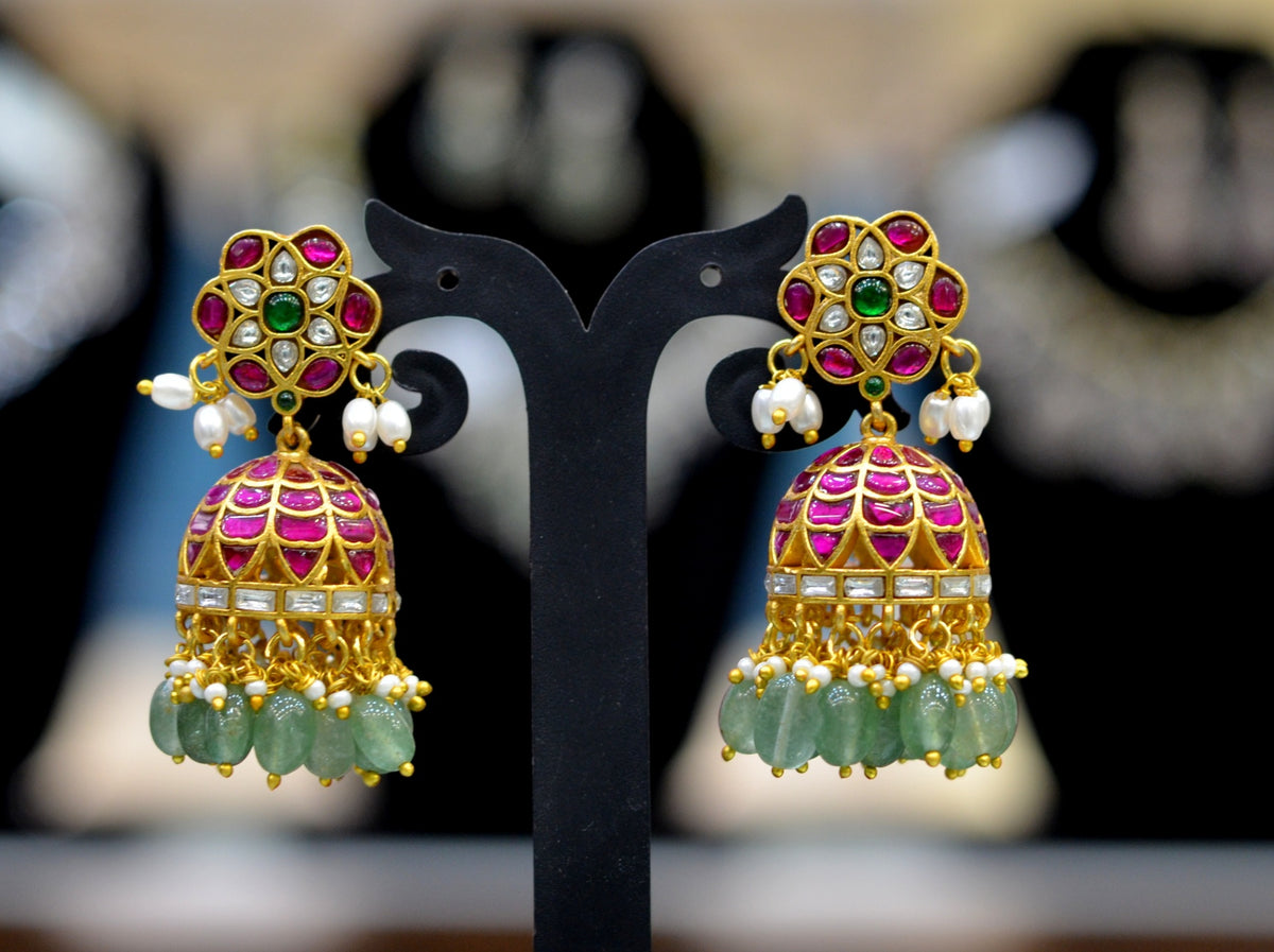 JADAU Jhumka 002 JADAU MULTI COLOR