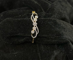BRACELET/BANGLE bracelet 055 DUAL PLATING DIAMOND LOOK Openable