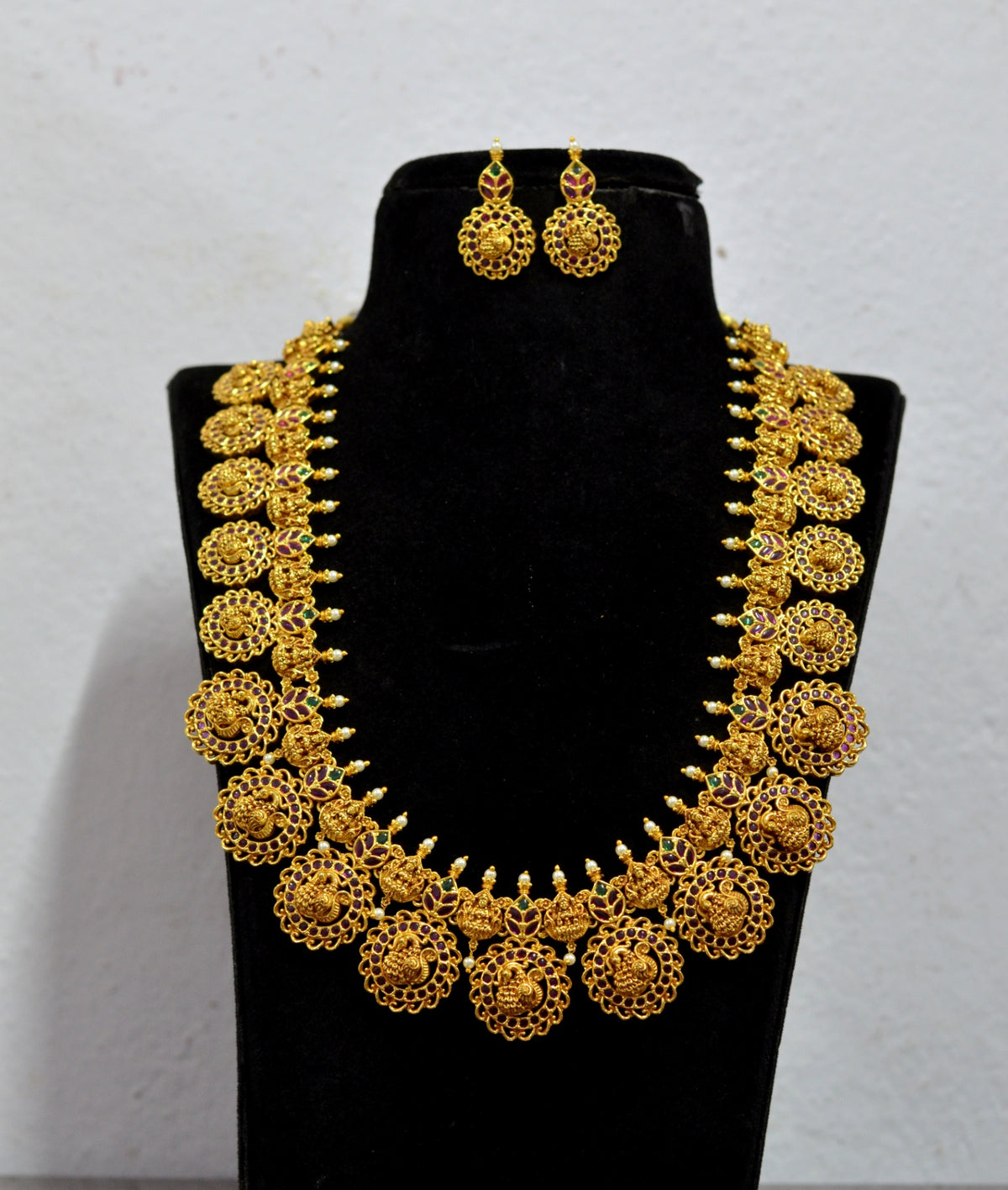 NECKLACE Necklace bottu mala 424 NAKSHI ANTQIUE MULTI COLOR Bottu Mala