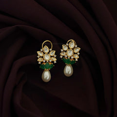 Earring Eartops 244 MOZONITE EMERALD