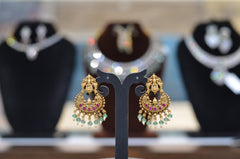 Earring Earrings 134 - EA134 SMALL NAKSHI JADAU MIX MULTI COLOR
