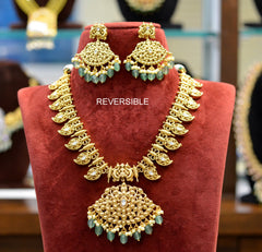 NECKLACE kempu mango necklace green drops KEMPU MULTI COLOR