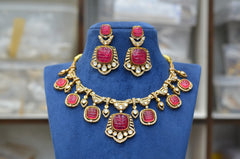 NECKLACE Necklace 818 MOISSANITE RUBY