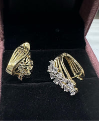 Earring Earrings 283 DIAMOND DUAL PLATING DIAMOND LOOK