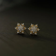 Earring Eartops 151 DIAMOND DUAL PLATING DIAMOND LOOK