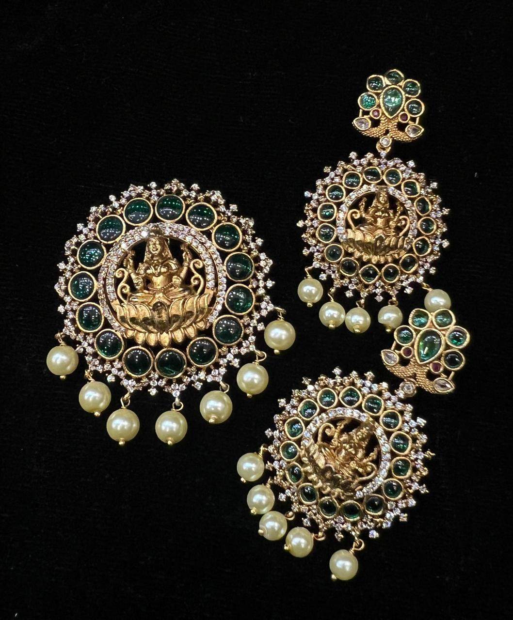 PENDANT SET CHAINS Pendant 146 MATTE AD STONE EMERALD