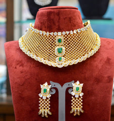 CHOKER CH043 DIAMOND  EMERALD