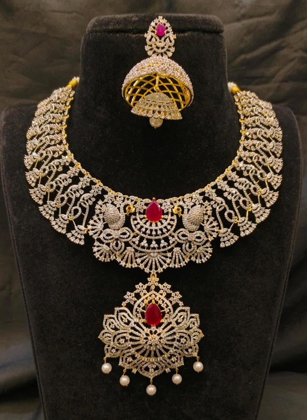NECKLACE NECKLACE 414 DIAMOND  RUBY