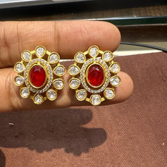 Earring Earrings 263 MOZONITE RUBY