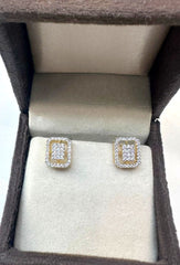 Earring Eartops 215 DIAMOND DUAL PLATING DIAMOND LOOK