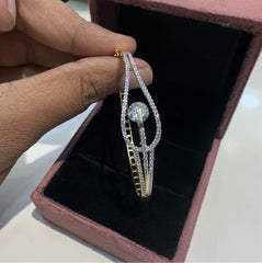 BRACELET/BANGLE Bracelet 046 DUAL PLATING DIAMOND LOOK Openable