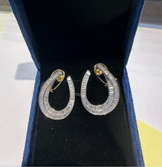 Earring Earrings 291 DIAMOND DUAL PLATING DIAMOND LOOK