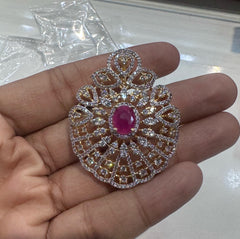 PENDANT SET / LOCKETS Pendant set 249 DIAMOND RUBY