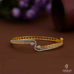 BRACELET/BANGLE Bracelet 023 DUAL PLATING DIAMOND LOOK Openable