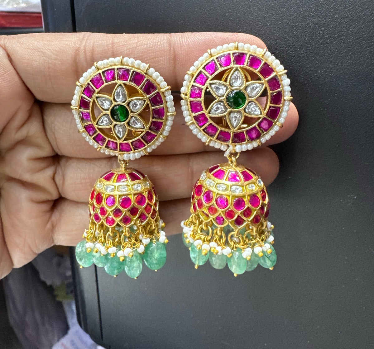 JADAU Jhumka 118 JADAU MULTI COLOR