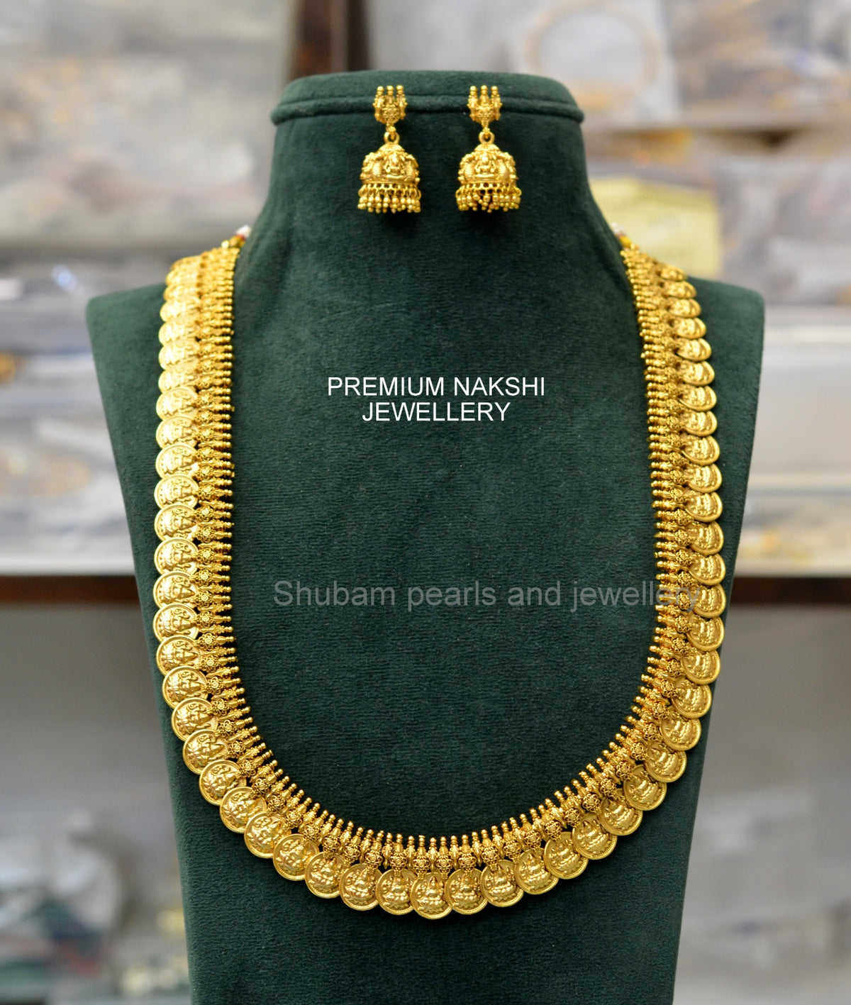 NECKLACE Kasul mala Long 004 NAKSHI ANTQIUE GOLDEN