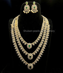 NECKLACE DIAMOND NECKLACE 451 DIAMOND  EMERALD