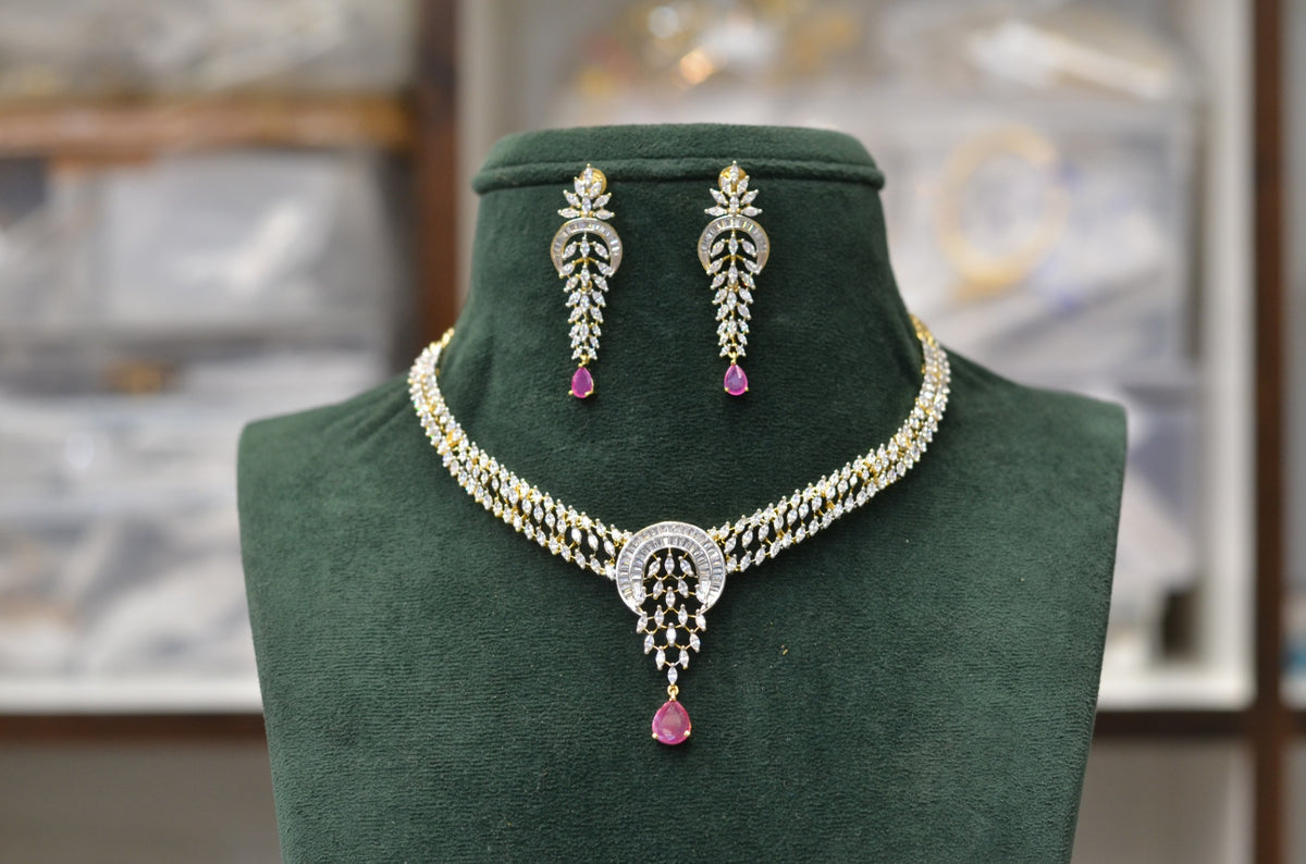 NECKLACE necklace 203 DIAMOND RUBY