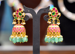 JADAU Jhumka 079 JADAU MULTI COLOR