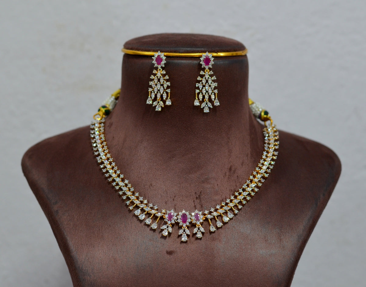 NECKLACE necklace 966 DIAMOND RUBY