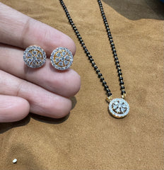 MANGALSUTRA Mangalsutra 052 DIAMOND DUAL PLATING DIAMOND LOOK