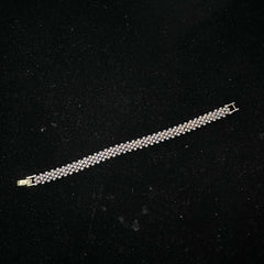 BRACELET/BANGLE Bracelet 043 DUAL PLATING DIAMOND LOOK Openable