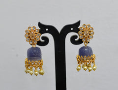 Earring Color changeable 5 colors GOLDEN STONE MULTI COLOR