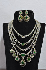 NECKLACE Necklace 406 DIAMOND  EMERALD Layers