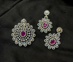 PENDANT SET CHAINS Pendant set 160 DIAMOND RUBY