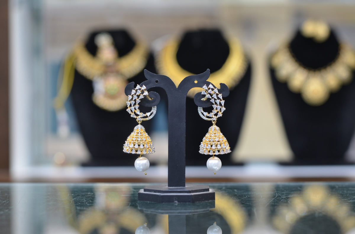 Earring cb004 DIAMOND pearls