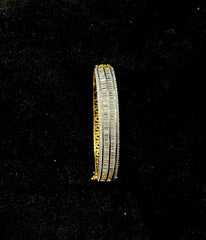 BRACELET/BANGLE Bracelet 035 DUAL PLATING DIAMOND LOOK Openable