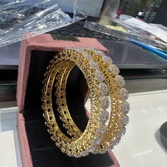 BRACELET/BANGLE Bangle 047 DUAL PLATING DIAMOND LOOK 2'6