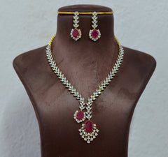 NECKLACE Necklace 069 DIAMOND RUBY