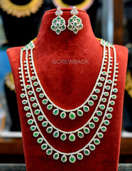 NECKLACE necklace 650 DIAMOND EMERALD