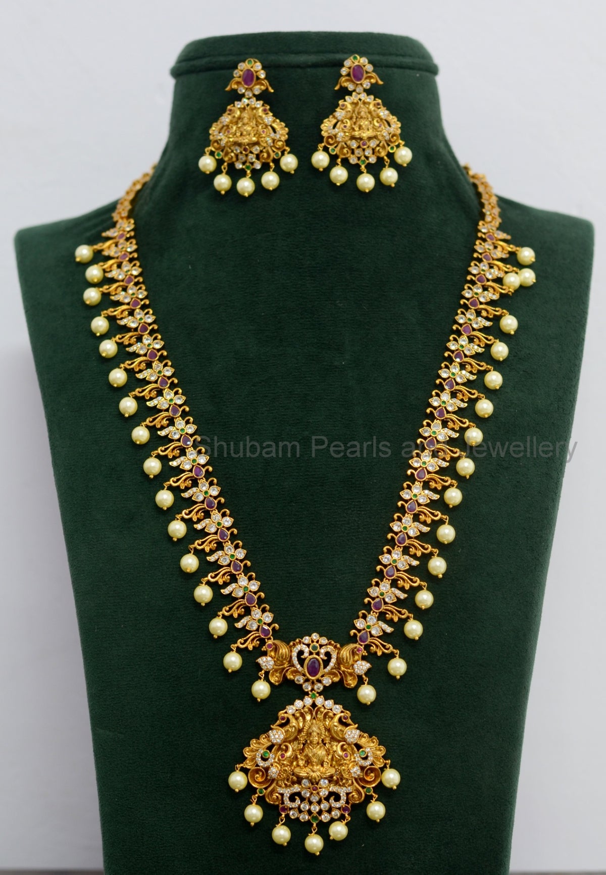 NECKLACE NK027 MATTE NAKSHI MULTI COLOR