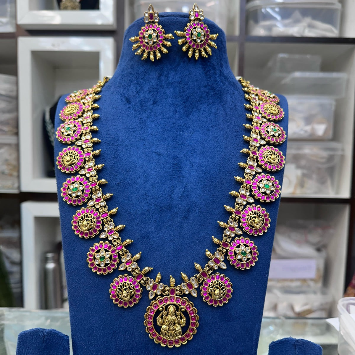 NECKLACE Necklace 471SHort Golden ball Long - NEL471 KEMPU MULTI COLOR