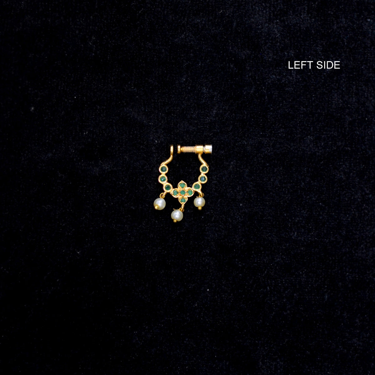 ACCESSORIES  Nose Ring 18 KEMPU EMERALD