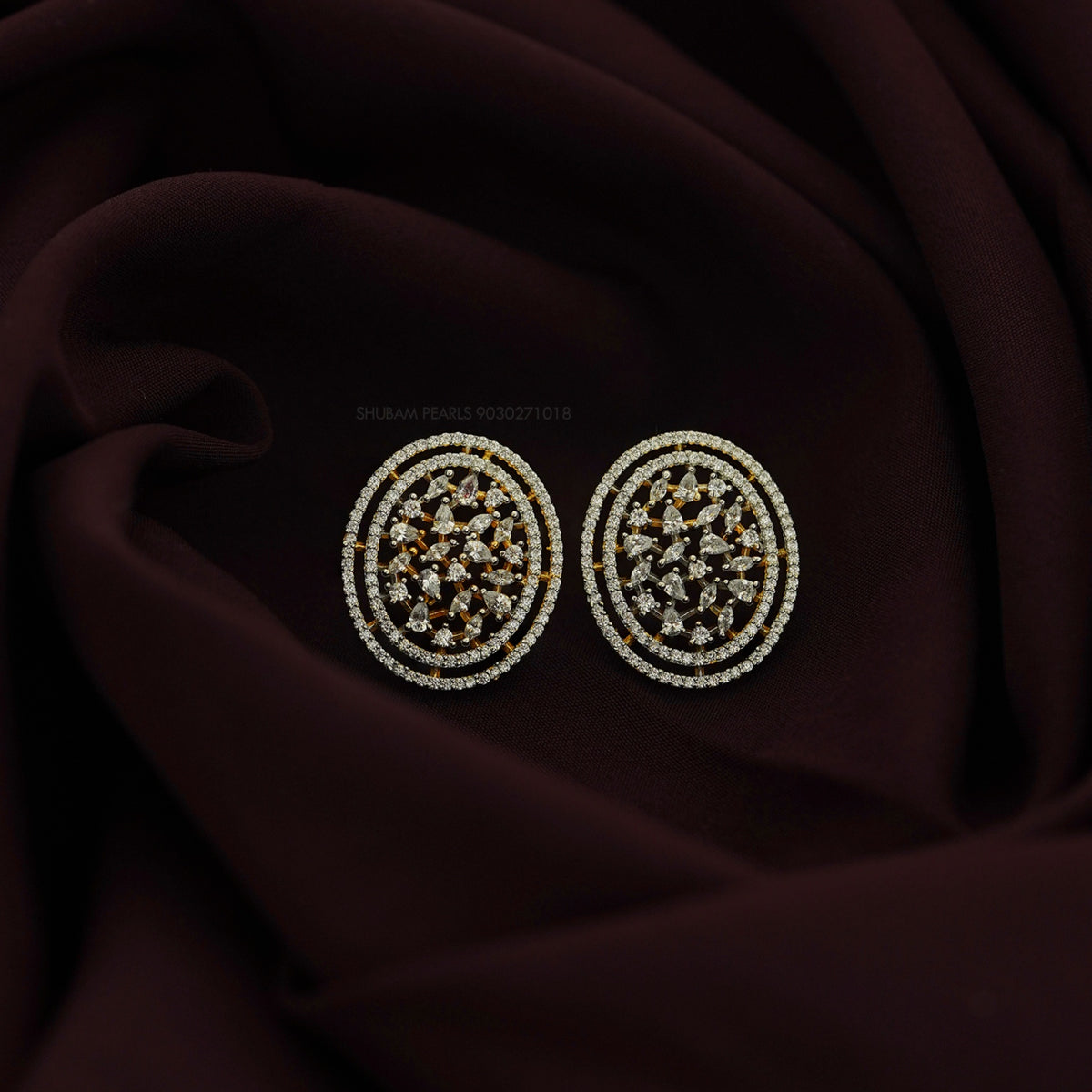 Earring Eartops 168 DIAMOND WHITE