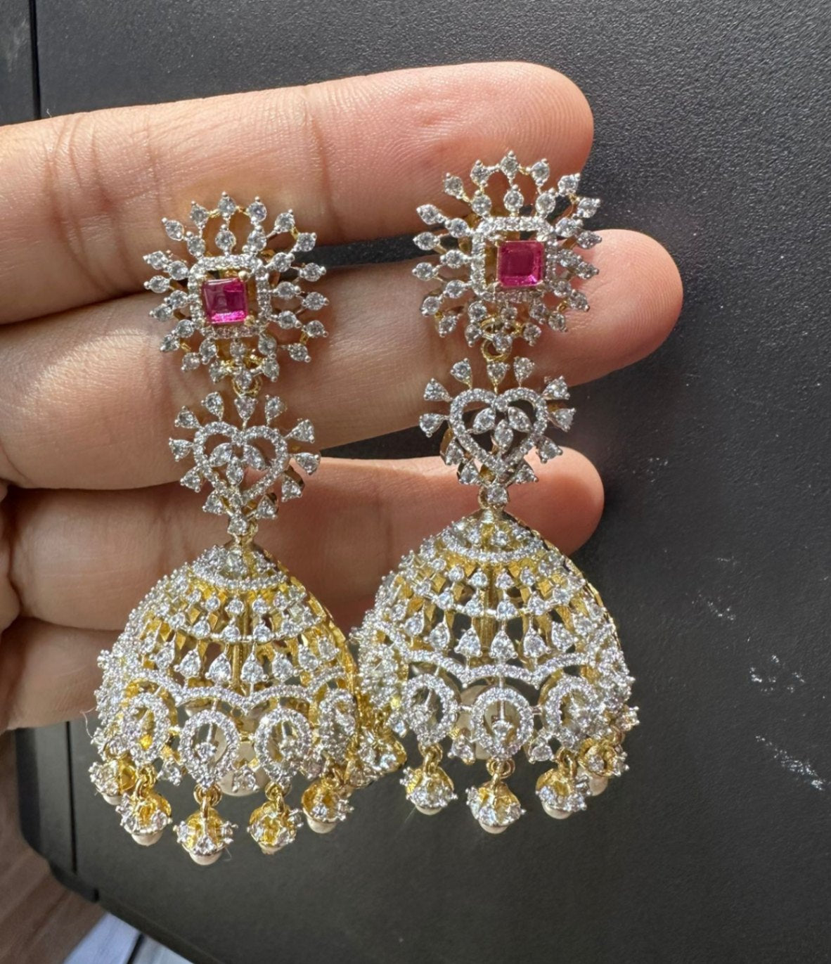 Earring Earrings 082 DIAMOND RUBY