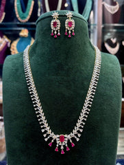 NECKLACE Long necklace 093 - NE093 DIAMOND RUBY