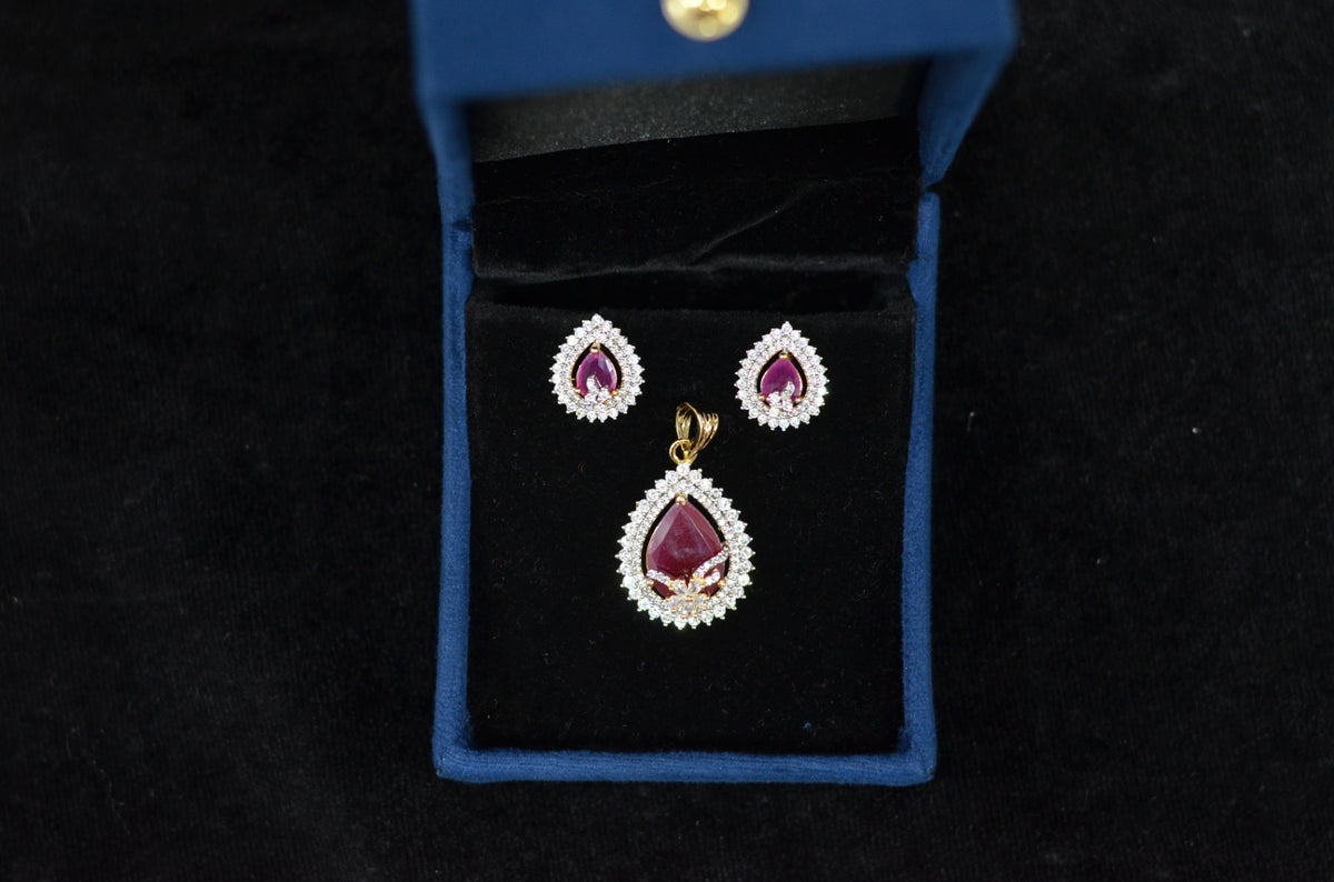 PENDANT SET / LOCKETS pendant set 265 DIAMOND RUBY