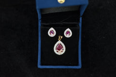 PENDANT SET / LOCKETS pendant set 265 DIAMOND RUBY