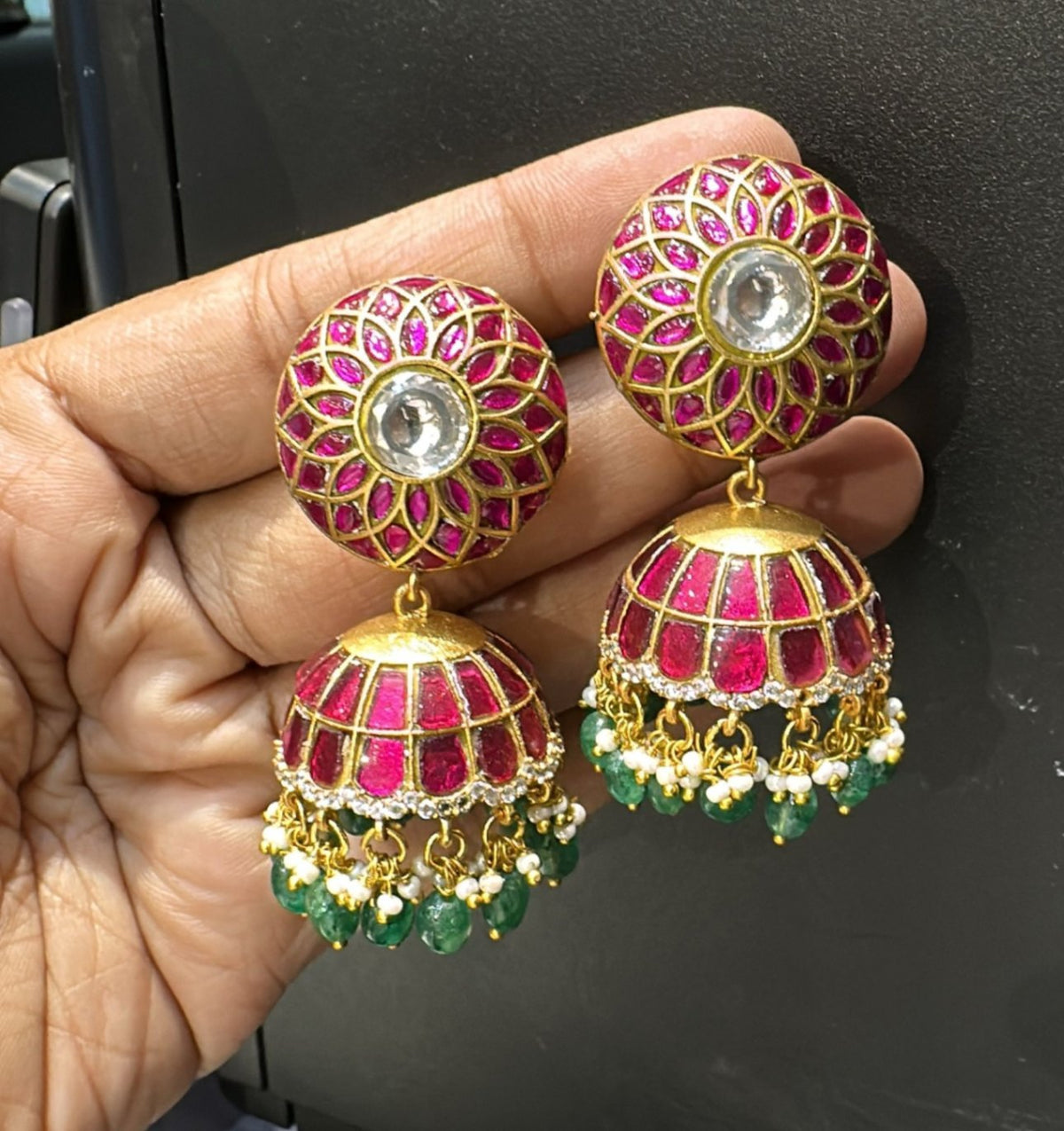 JADAU Earrings 184 JADAU RUBY