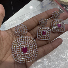 PENDANT SET CHAINS Pendant set 194 DIAMOND RUBY
