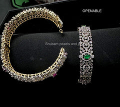 BRACELET/BANGLE Bangles 1123 EMERALD Openable