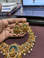 NECKLACE Long necklace 776 - NE776 NAKSHI AD STONE EMERALD