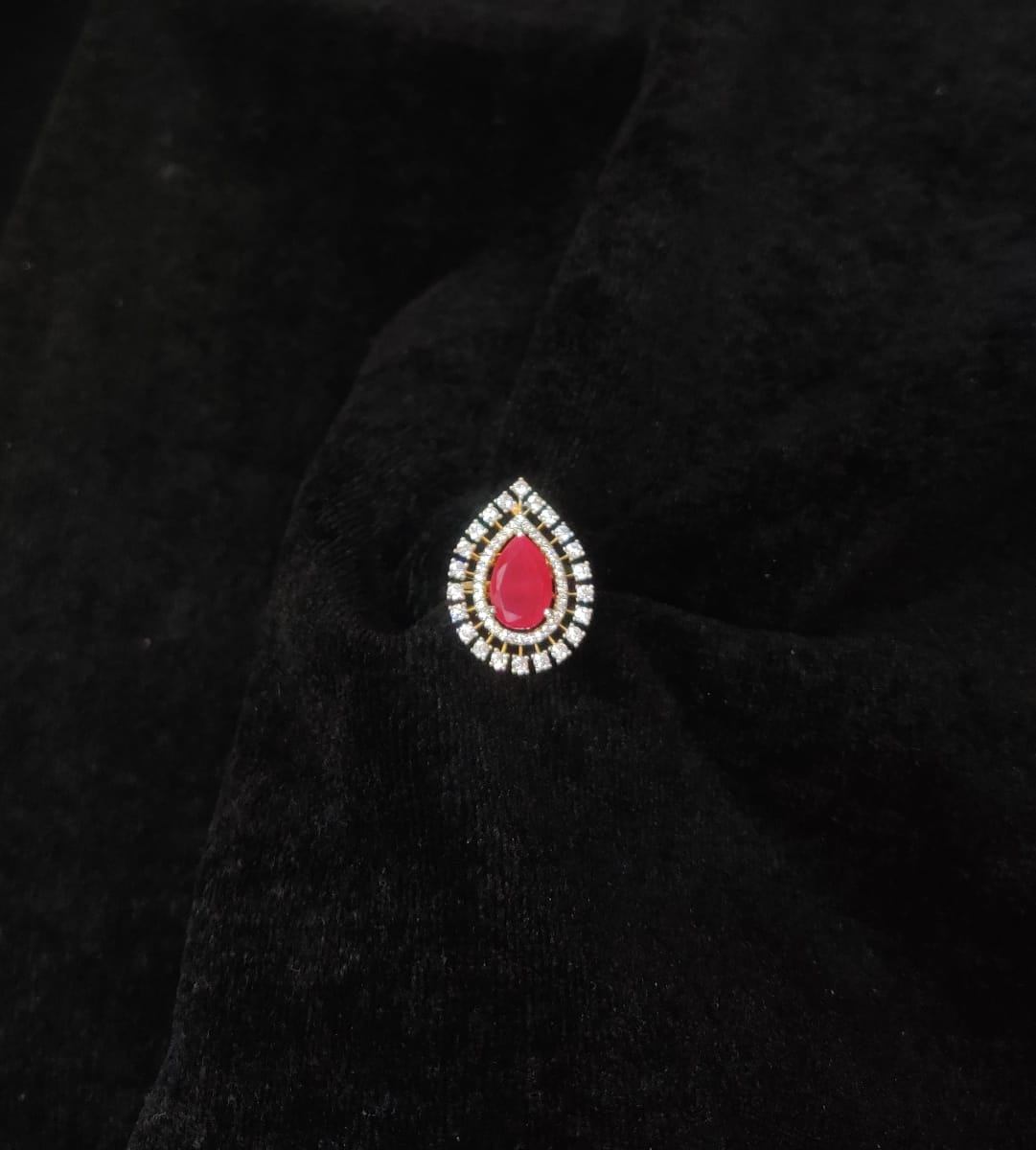 FINGERRING FINGERRING001 DIAMOND  RUBY
