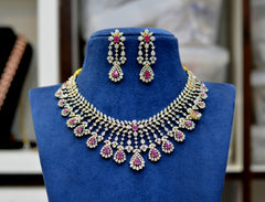 NECKLACE necklace852 DIAMOND RUBY