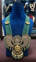 BEADS MALA AND CHAINS LAXMI JADAU BEADS MALA  WHITE 20-22