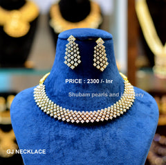 NECKLACE GJ NECKLACE 427 DIAMOND  WHITE